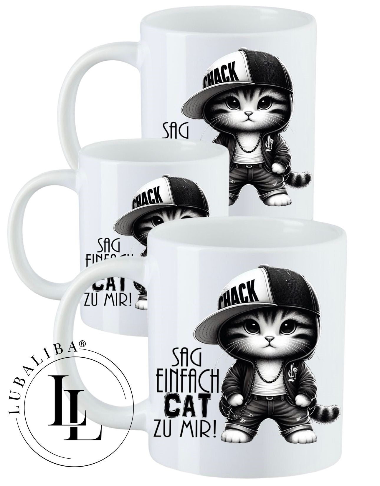 Tasse  " SAG EINFACH CAT ZU MIR! " ArtNr.: KDH